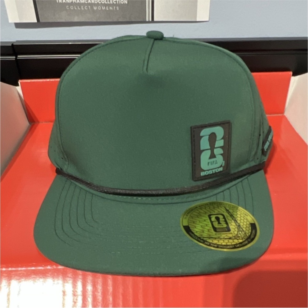 FIFA World Cup 2022 Green Flat Bill Adjustable Unisex One Size Baseball Cap